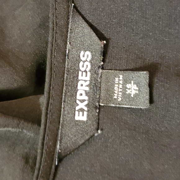 Express XS High Low Black Dress 🤩 100% polyster- lightweight & flowy design - Picture 10 of 11